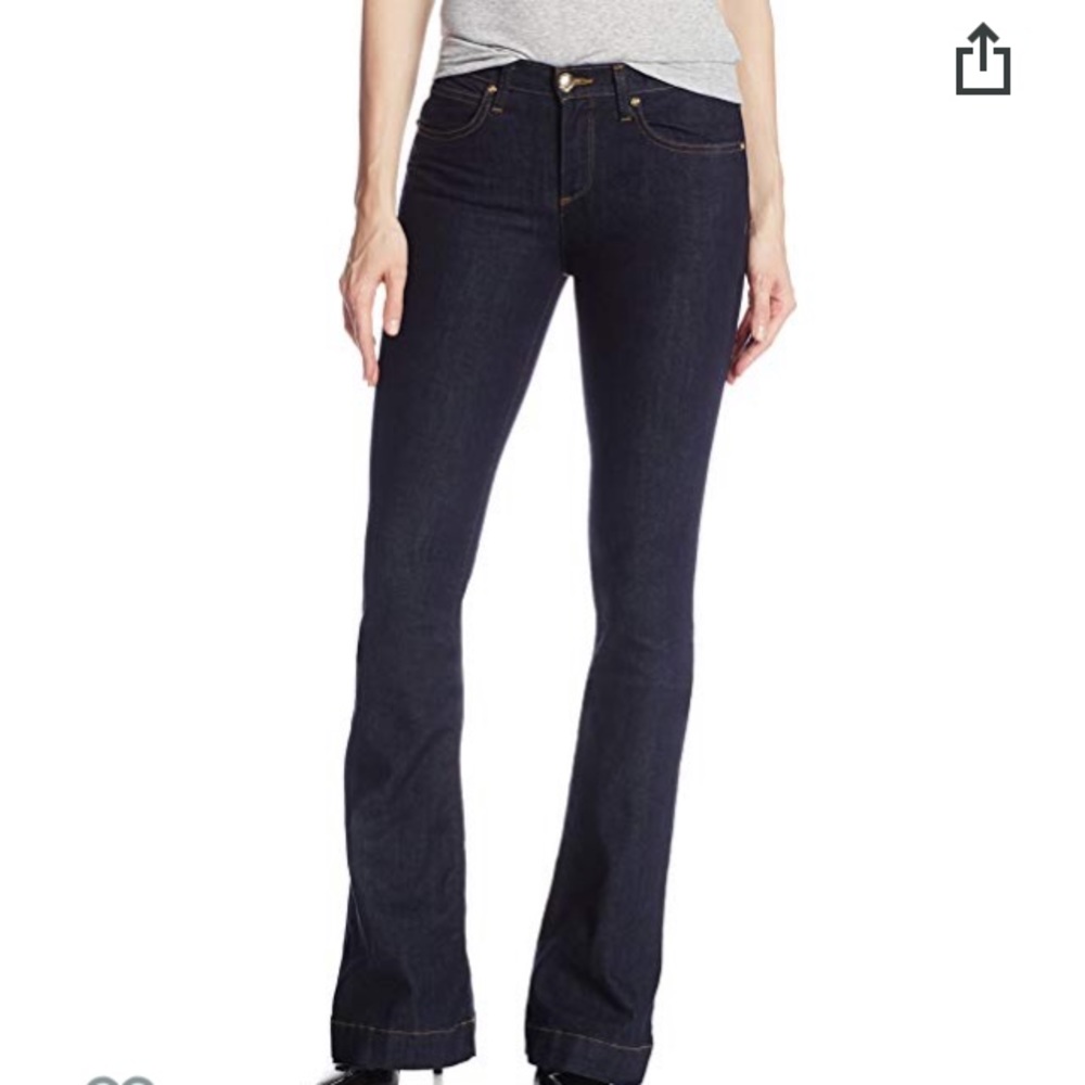 High rise flare jean